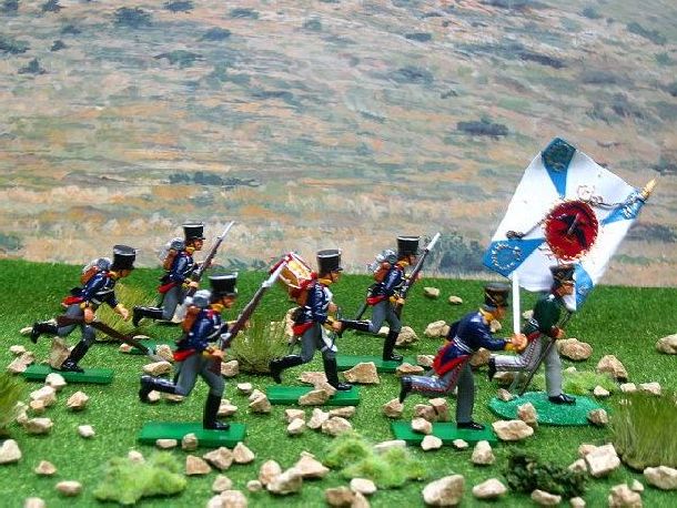 Set WA47A- Prussian Line Infantry and No. WA72S-Standard Bearer-Prussian Jaegers Battalion