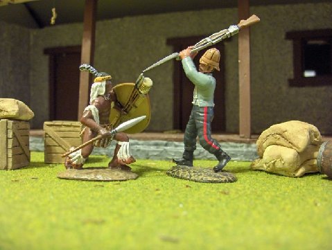 Set ZWH.1 24th Foot attacking Zulu Set 1 $36.00