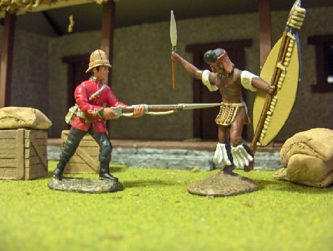 Set ZWH.2  24th Foot attacking Zulu Set 2 $36.00