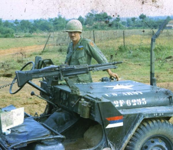 SgtMinchew no BS squadleader,,m60 on welded mount in front of right seat.,wire cutter,sandbag on the floor,not a lot of protection.one sandbag in foot