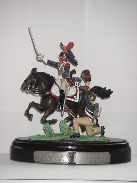 Soldat Premier Regiment Cuirassilier et Voltigeur circa 1815. Painter - Denise Stadden