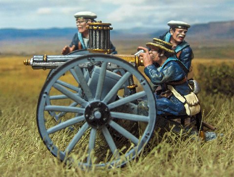 SRN-01 BRITISH NAVAL BRIGADE GATLING GUN CREW
 (GUN NOT INCLUDED)