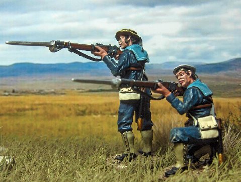 SRN-03 BRITISH NAVAL BRIGADE SAILORS FIRING #1