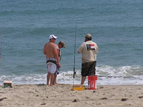 Surf fishing with my sons near Cape Hateras N.C.