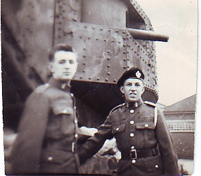 Taken at Bovington Camp outside the Tank Museum. Myself on the left at 16 years old, with a good friend of mine Jeff Strong, think the Tank behind was