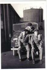 Taken at Tidworth HQ staff drivers. The lad on the right was my best mate at Tidworth Tom Coates from the 3rd Carabineers its his Landrover in the Bac