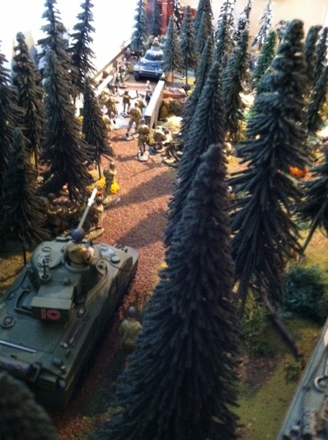 Tank support for Big Red 1