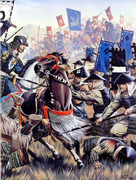 The 4th Battle of Kawanakajima Plains, between the Takeda and Uesugi clans