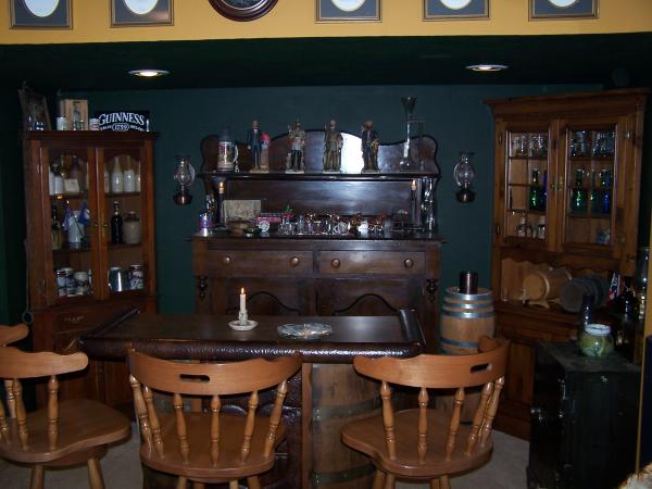 The Bar in my basement bar-room "The Powderkeg"