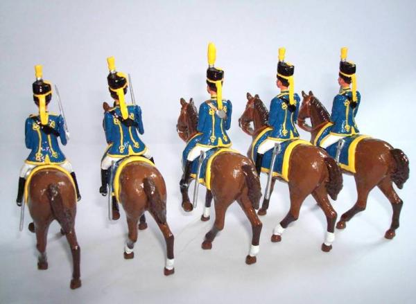 The Blue Hussars. Rear view.