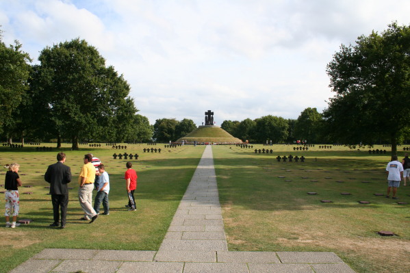 The major German cemetery behind Omaha Beach and just off to the south of the main east/west road across Calvados