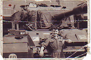 This is me Munster Germany 1960, just done a bit of the old spit & polish on our Centurion, photo looks like it got run over by the Cent lol.