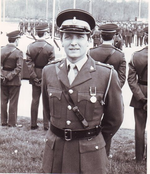 This serious looking smart Officer was my best mate in boy service Bovington then Trooper Barry Gray, we joined up at the same time at 16 years old, t