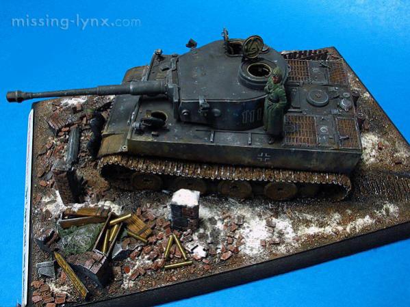 Tiger I, Initial Production 1942, sPzAbt.502 #111 by Ian Hill

This is a display of a initial production version Tiger I from schwere Panzer 502 near 