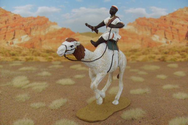 TROPHY   EGYPT and THE SUDAN   BLACK JIADIA WARRIOR ON CAMEL