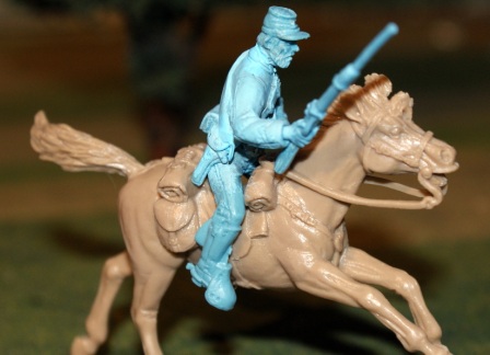 TSSD cavalry trooper holding carbine in right hand