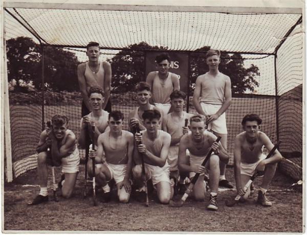 Tunis Troop Hockey Team Bovington. Me kneeling in Centre front row, always thought Hockey was a girls game until I joined up, how wrong can you get. C