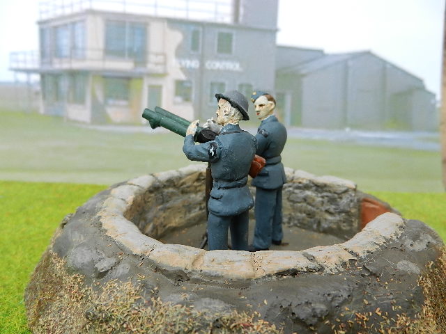 Twin Lewis guns  being checked out bt RAF Airfield Gunners 1940