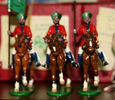 Udaipur State Force, PW 14 Dafadar with colour; PW 15, trumpeter; PW 16, Sowar(lancer)