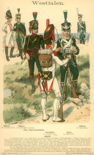 Uniformenkunde, Richard Knötel, Vol. III [2]
Westfalen. Garde-Infanterie. 1812.