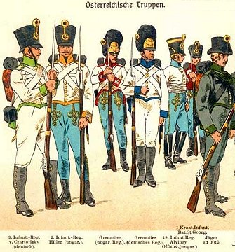 uniforms of austrian infantry