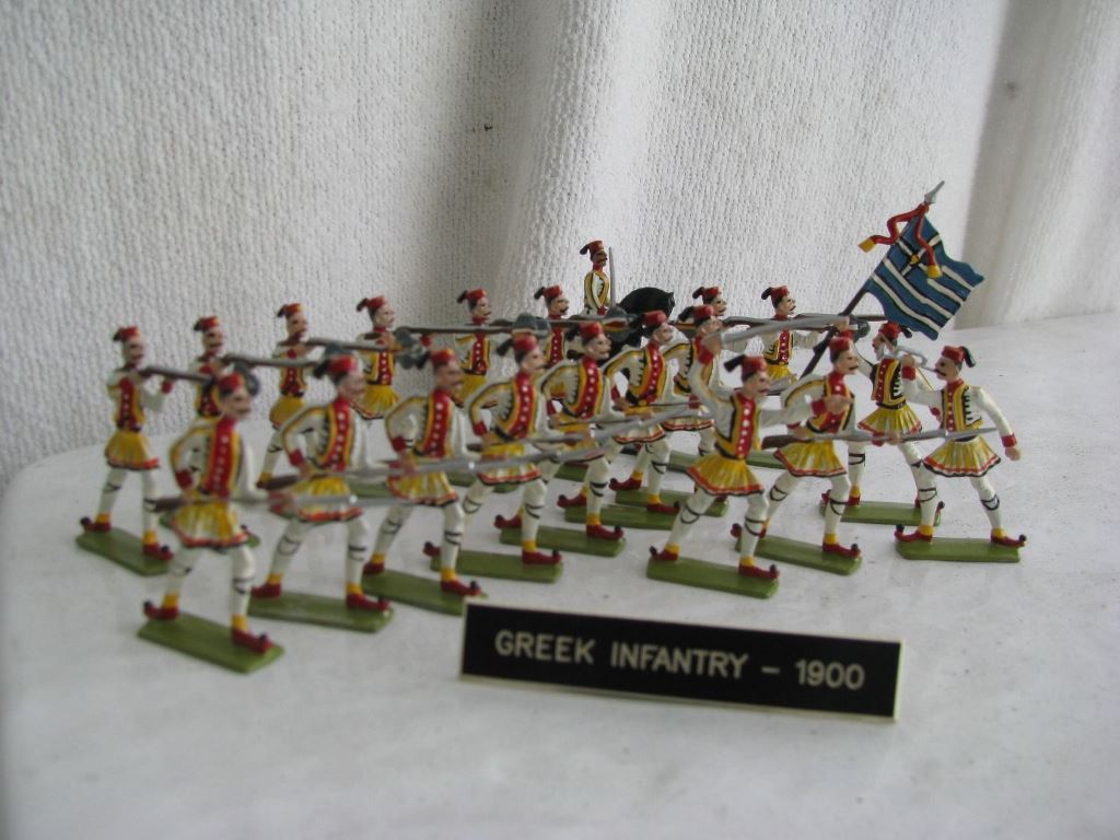 Unknown Manufacturer Greek Infantry 1900 semi flat