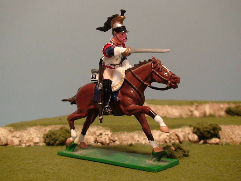 WA-10 C - Cuirassier - Mounted Trooper of the 9th Regiment on a Galloping Horse, Thrusting with Sword