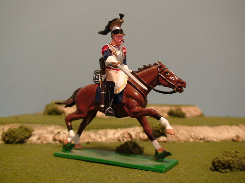 WA10 B - Chirassier - Mounted Trooper of the 9th Regiment Making Downward Sword Cut