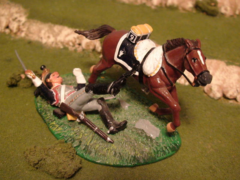 WA10 P - Trooper Out of the Saddle Dragged by a Galloping Horse