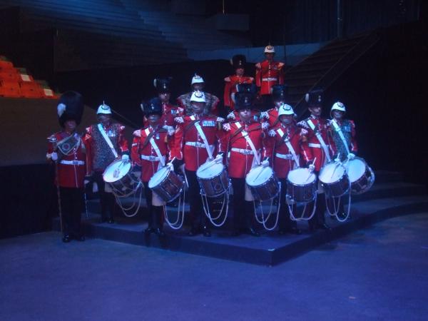 Welsh Reg drum line.Another great band at this years NS Tattoo.