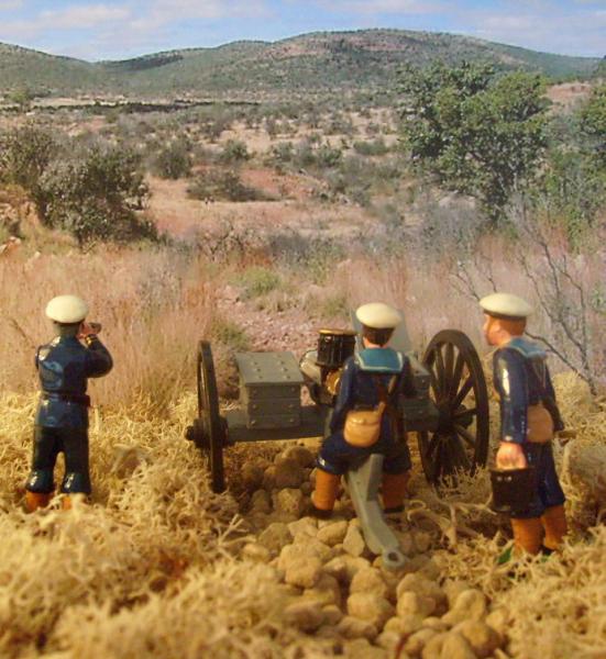 ZULU WAR   NAVAL BRIGADE GATLING GUN PRACTICE