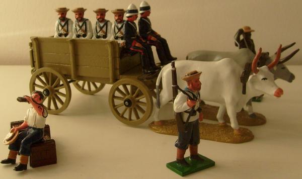 ZULU WAR   NAVAL  BRIGADE WITH WAGON