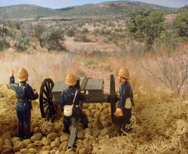 ZULU WAR   RMLI GATLING GUN PRACTICE